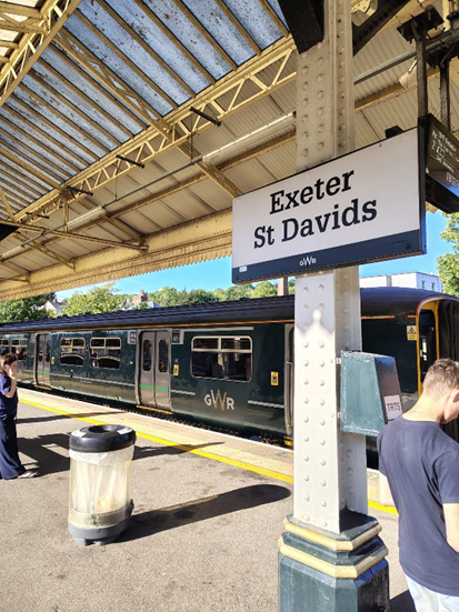 Moment from the journey to Exeter